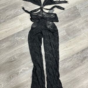 Chic Black Lace Jumpsuit
